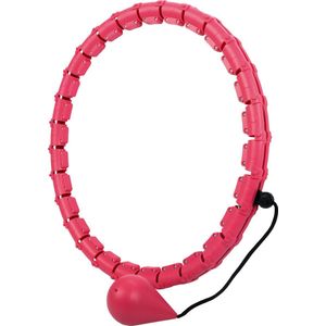 Belle Vous Roze Verzwaarde Hoela Hoep met 28 Loskoppelbare Secties - Slimme Fitness Ring met 360° Roterende Verzwaarde Bal - Infiniti Hoepel voor Volwassen Gewichtsverlies Oefeningen - Taille Work-out