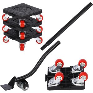 Belle Vous - Heavy Duty Furniture Moving Dolly Wheels - 4 Pack - 400kg Capaciteit - 360° Rotatie