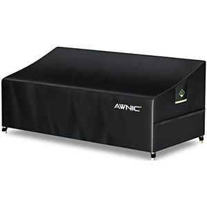 AWNIC Bankovertrek 3-zits tuinbank beschermhoes bankhoes waterdicht TÜV Rheinland UV-bestendig 220 x 85 x 61/71 cm