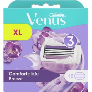 Gillette Venus Comfortglide Breeze Scheermesjes Voor Vrouwen - 16 Navulmesjes - Voordeelverpakking (2x8 stuks)