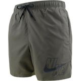 Nike - Swim Logo Solid Volley Shorts - Zwart - Polyester