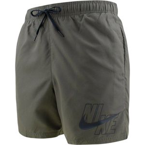 Nike - Swim Logo Solid Volley Shorts - Zwart - Polyester