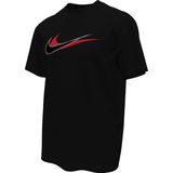 Nike Swim Nike Lead Line - Short sleeve hydroguard Heren Zwemshirt - Black - Maat S