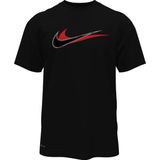 Nike Swim Nike Lead Line - Short sleeve hydroguard Heren Zwemshirt - Black - Maat S