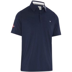 Odyssey - Golfpoloshirt - Kaviaarzwart - 56% Polyester 30% Gerecycled Polyester 14% Elastaan