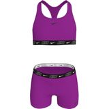 Nike Meisjes Bikini Set Racerback Short Solid Paars