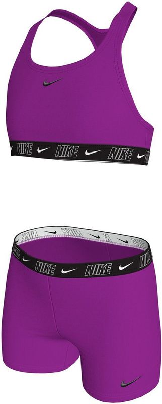 Nike Meisjes Bikini Set Racerback Short Solid Paars