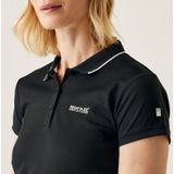 Regatta - Maverick V - Poloshirt - Zwart - Sneldrogende Piquéstof - UV-bescherming UPF 30+