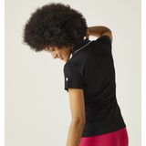 Regatta - Maverick V - Poloshirt - Zwart - Sneldrogende Piquéstof - UV-bescherming UPF 30+