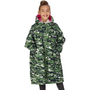 Junior Waterproof Changing Robe - Blauw - Hydrafort Stof - Fleece Voering