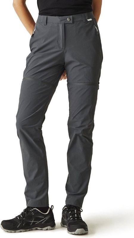 Mountain - Zip Off Broek - Dames - Zwart - Isoflex - Waterafstotend