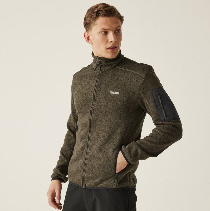 Newhill - Heren Ritstrui - Groen - Gerecycled Polyester - Fleece