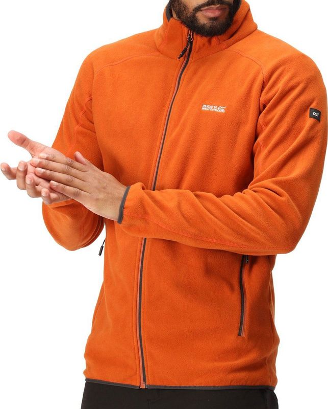 Hadfield - Fleecejack - Groen - 100% Polyester Microfleece