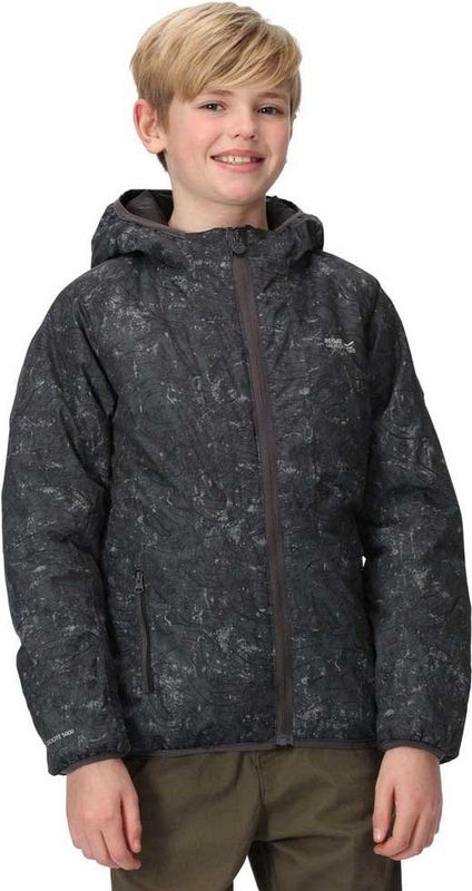 Regatta - Volcanics VII - Kinderjas - Grijs - Waterdicht Isotex 5000, Thermoguard-isolatie, Reflecterende Panelen