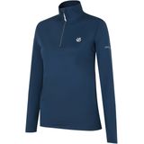 T-shirt - Lichtgrijs - Gerecycled Polyester - Hoge Hals - 1/4 Rits