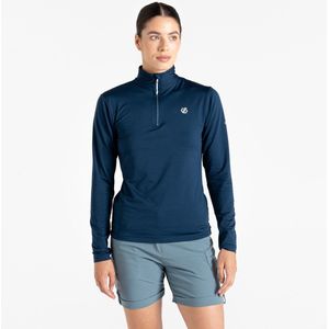 T-shirt - Lichtgrijs - Gerecycled Polyester - Hoge Hals - 1/4 Rits