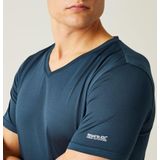 Regatta - Fingal - V-hals T-shirt - Moonlt Denim - Korte Mouwen