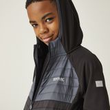 Kielder Hybrid VIII - Kinder Softshell Jas - Blauw - Warmloft Isolatie