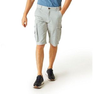 Regatta Shorebay Coolweave Cargoshorts voor heren, katoen, Zilvergrijs