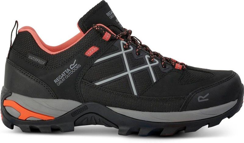 Regatta - Samaris III Low - Wandelschoenen - Zwart - Waterdicht - Ademend