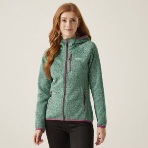 Newhill - Damesfleece - Gemêleerd - 100% Gerecycled Polyester - Met Ritssluiting