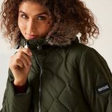 Regatta - Fritha III - Parka - Zwart - 100% Polyester, Waterafstotend, Thermoguard Isolatie