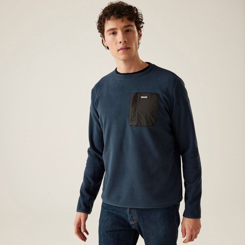 Frankie Crew - Sweater - Blauw - Gerecycled Polyester Microfleece