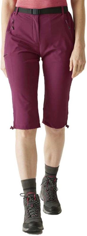 Regatta - Xert Stretch Capri-broek - Dames - Lichtgrijs - Waterafstotend - Ultralicht