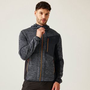 REGATTA Fleece jas 'Alven'  grijs gemêleerd / oranje