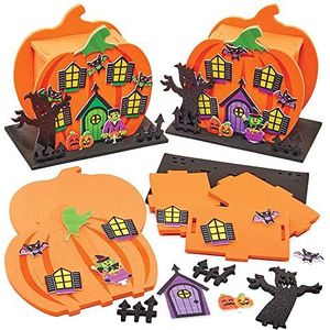 Baker Ross Pompoen, speelgoed voor kinderen, 2 stuks, Halloween-activiteit voor kinderen (FX254)
