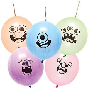 Baker Ross FX761 Monster Groep Botsballonnen - Set van 10, feestzakvullers voor Kinderen