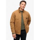 Superdry - M5011880A - Winterjas - Bruin - Katoen - Gewatteerde Voering