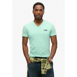 Superdry - Vintage Logo - V-hals T-shirt - Korte Mouwen - Biologisch Katoen