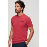 Superdry - Vintage Logo - T-shirt - Rood - 100% Biologisch Katoen