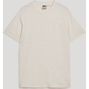 Superdry Organic Cotton Vintage Texture T-Shirt White Sand