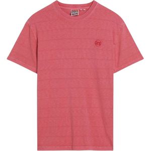 Superdry Organic Cotton Vintage Texture T-Shirt Desert Rose Pink