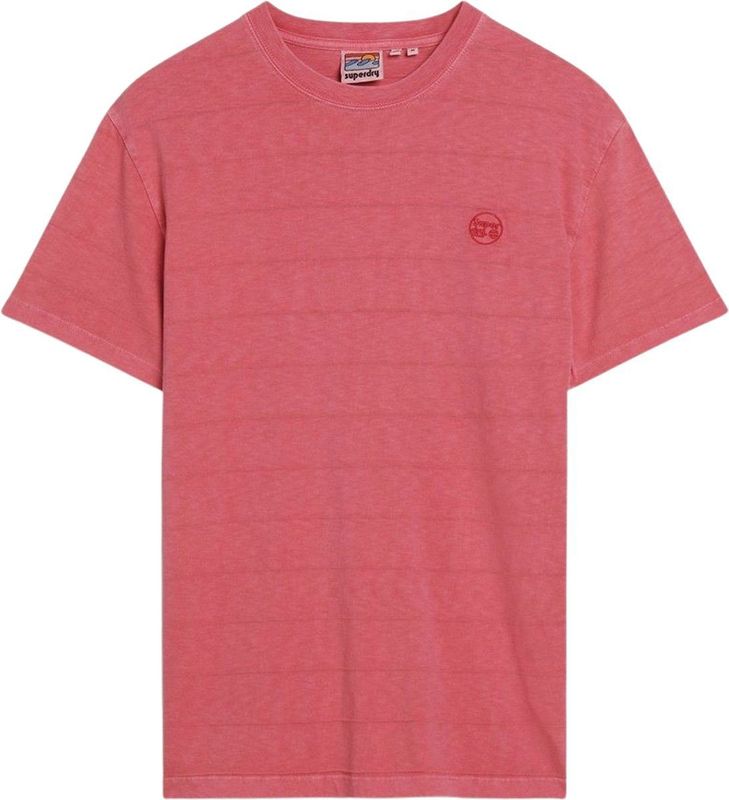 Superdry Organic Cotton Vintage Texture T-Shirt Desert Rose Pink