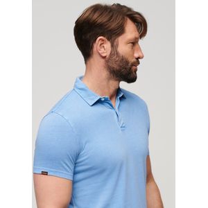 Superdry - Studios Korte Mouw Poloshirt - Blauw - Jersey