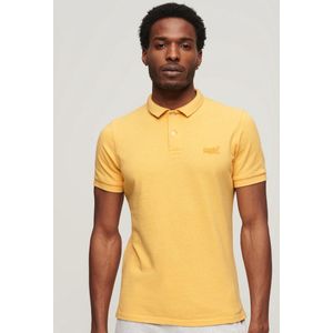 Superdry - Classic Pique - Poloshirt - Groen - Biologisch Katoen