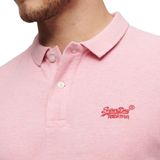 Superdry - Classic Pique Poloshirt - Groen - Biologisch Katoen - Korte Mouwen