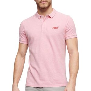 Superdry - Classic Pique Poloshirt - Groen - Biologisch Katoen - Korte Mouwen