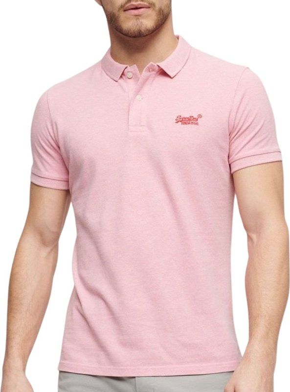 Superdry - Classic Pique Poloshirt - Groen - Biologisch Katoen - Korte Mouwen