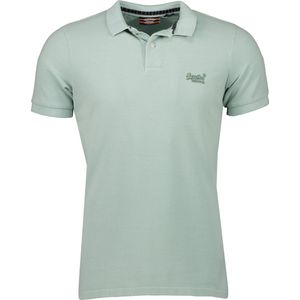 Superdry - Traditioneel Poloshirt - Groen - Biologisch Katoen