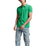 Boss - Groene Polo - Katoen - Contrastdetails