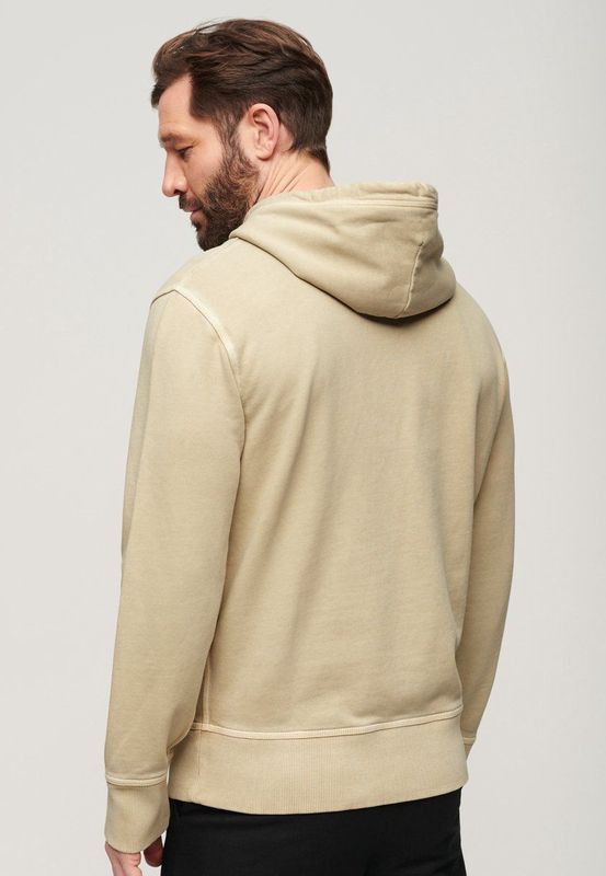 Superdry - Contrast Stitch Relaxed Hoodie - Grijs - Katoen