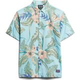 Superdry - Hawaï Shirt - T-shirt - Multicolor - Katoen - Korte Mouwen