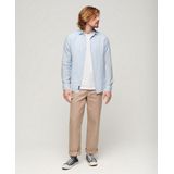 Superdry - Casual Linen Overhemd - Lichtblauw - 100% Linnen
