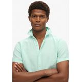 Superdry - Casual Linen Shirt - T-shirt - Korte Mouwen - Linnen - Slim Fit