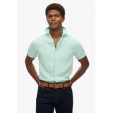 Superdry - Casual Linen Shirt - T-shirt - Korte Mouwen - Linnen - Slim Fit