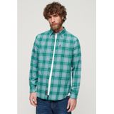 Superdry Overhemd  pastelrood / wit